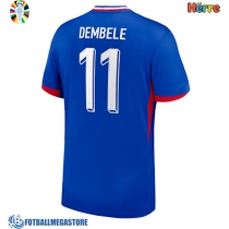 Fotballdrakt Herre Frankrike Ousmane Dembele #11 Hjemmedrakt EM 2024 Kortermet